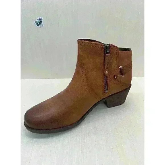 Teva Anaya Women's Brown Leather Chelsea Waterproof Booties Size US 9 - Picture 4 of 10